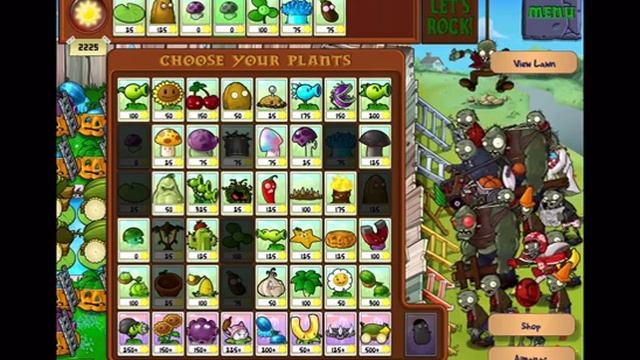 Plants vs Zombies Survival Endless No Sunflower iPad 1-100 Flags смотреть онлайн