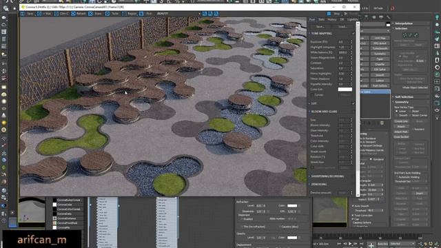 Central Street Park - Landscape/Exterior Tutorial - 3Ds Max Corona Renderer - Photorealistic Render смотреть онлайн