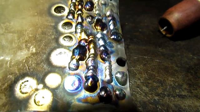 Проба на пятно на титане