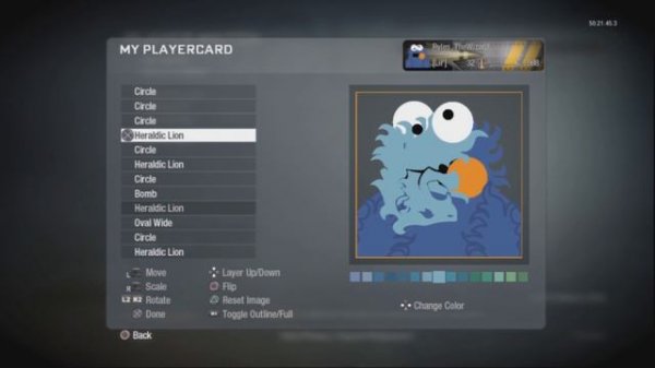 Cookie Monster Emblem | Black ops | The Wizards Clan