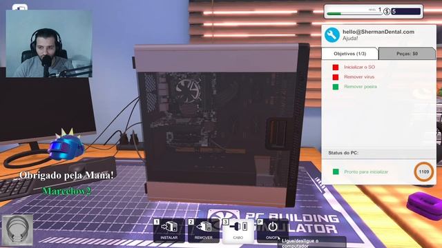 NOVO JOGO DE GRAÇA NA EPIC GAMES - PC BUILDING SIMULATOR, GAMEPLAY do INÍCIO (JOGO COMPLEXO DEMAIS! смотреть онлайн