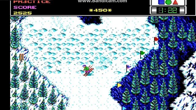 ski or die - 90s Dos Game смотреть онлайн