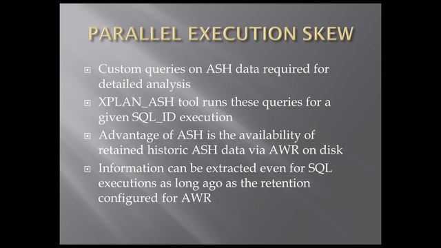Analyzing and Troubleshooting Oracle Parallel Execution смотреть онлайн