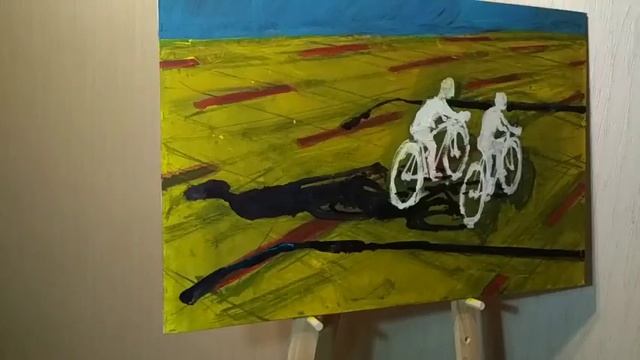 пишем акрилом на двп. этап2 первая прописка смотреть онлайн