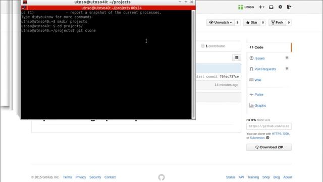Git - Clonar un repositorio privado de GitHub en Lubuntu смотреть онлайн