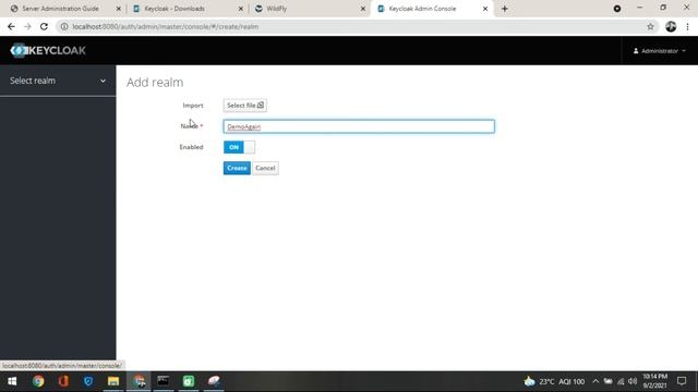 Keycloak - Create a Realm and a User смотреть онлайн