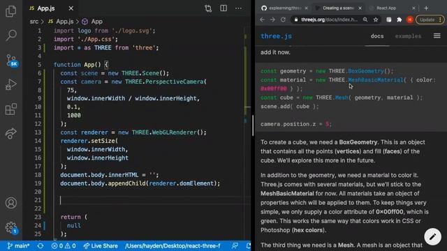 Lecture 5: Three JS - Building a Scene with Plain Three.js смотреть онлайн