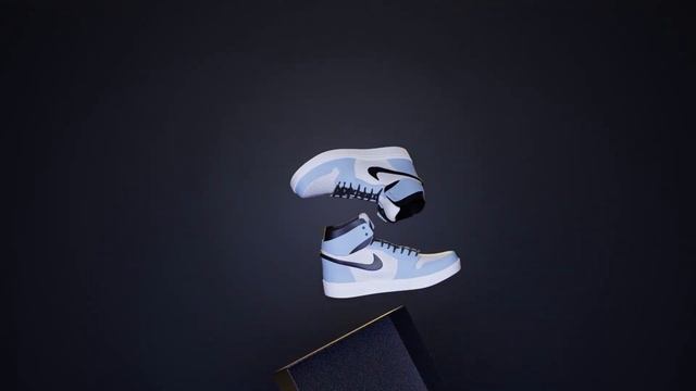 Air Jordan sneakers 3d animation (blender 3.1) смотреть онлайн
