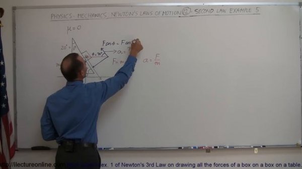 Physics 4  Newton's Laws of Motion (12 of 20) Second Law: Example 5