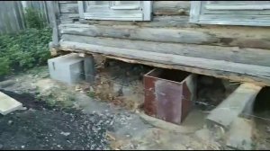 Замена заваленка фундамента деревянного дома