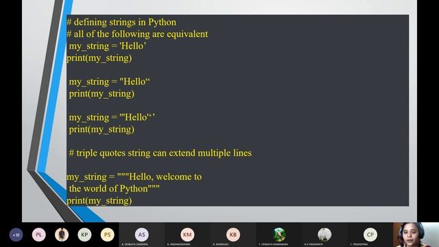 Strings In Python | Python Programming And Data Science | CSE | Online Education | DBS Talks смотреть онлайн