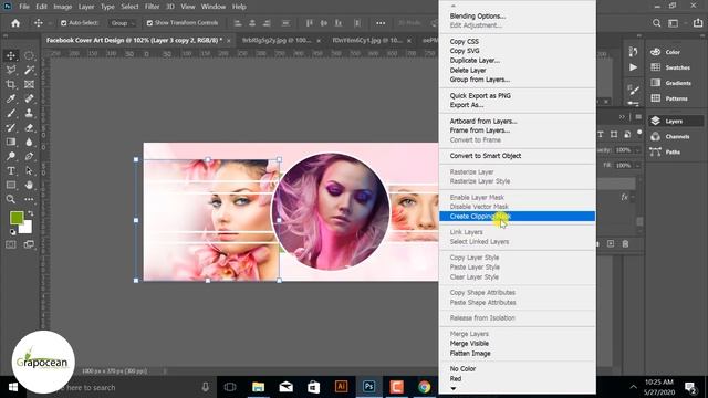 Design Facebook Cover Photos - Photoshop Cc Tutorial смотреть онлайн