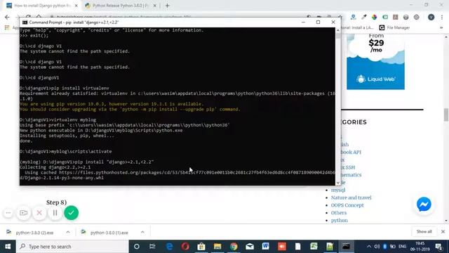 How to install Django python framework in windows 10 смотреть онлайн