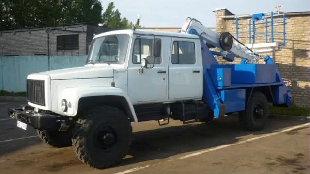Автовышка ВИПО-12-01 телескоп 12м ГАЗ-33081 4х4 / aerial platform смотреть онлайн