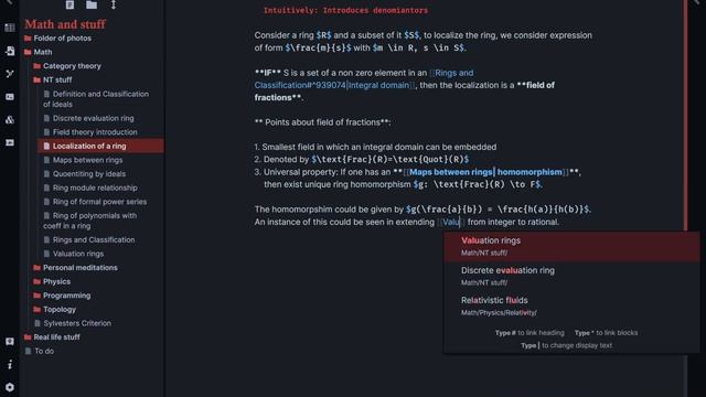 Mathematics notes in Obsidian смотреть онлайн