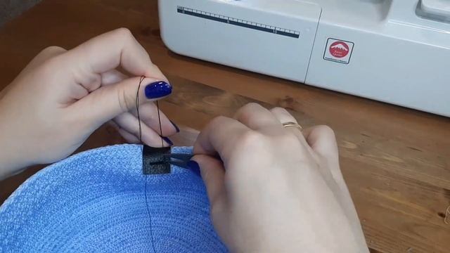 Корзина с крышкой из шнура на швейной машинке в технике зигзаг смотреть онлайн