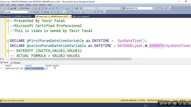 SQL Tutorials By Durkhun DateDiff function in Urdu Hindi смотреть онлайн