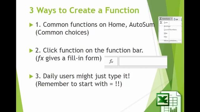 Excel 3 Formulas And Functions