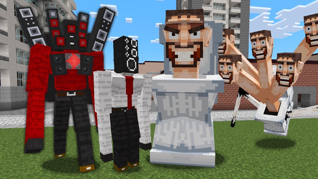 Новый мод СКИБИДИ ТУАЛЕТЫ И СПИКЕРМЕНЫ в майнкрафт ! SKIBIDI TOILET ADDON MINECRAFT PE MOD смотреть онлайн