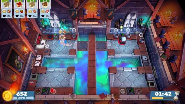 Overcooked 2! World Record! -  2 Players - Level 5-5