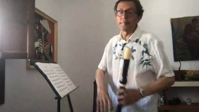 J. S. Bach, Praeludium BWV 999, set for tenor recorder смотреть онлайн