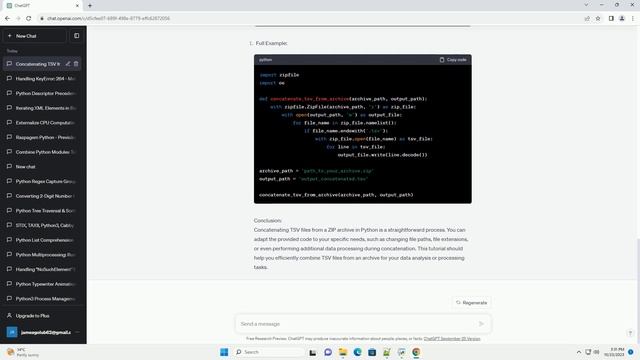 Concatenating tsv files from archive Python смотреть онлайн