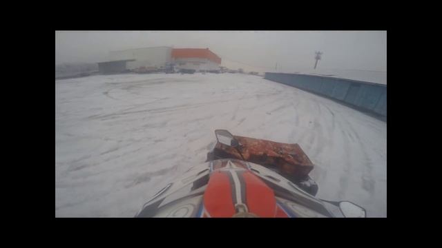 Cf Moto X8 и Cf Moto 500a дрифт по льду