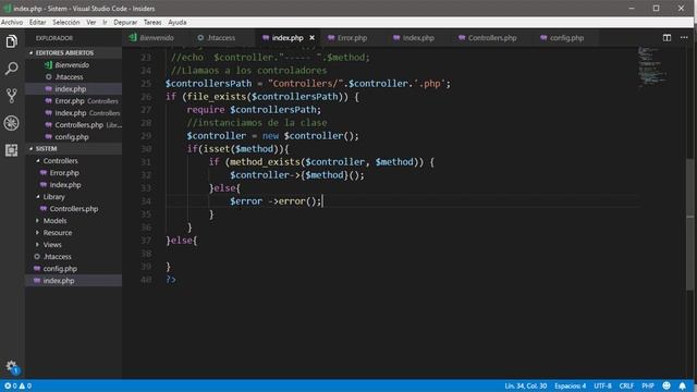 Sistema de ventas en PHP POO MVC Creando el controlador Error #9 смотреть онлайн