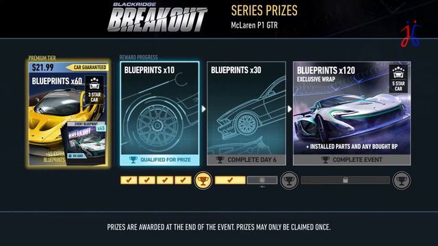 NFS No Limits: Finished "BLACKRIDGE BREAKOUT" Event and earned "MCLAREN P1 GTR".. смотреть онлайн