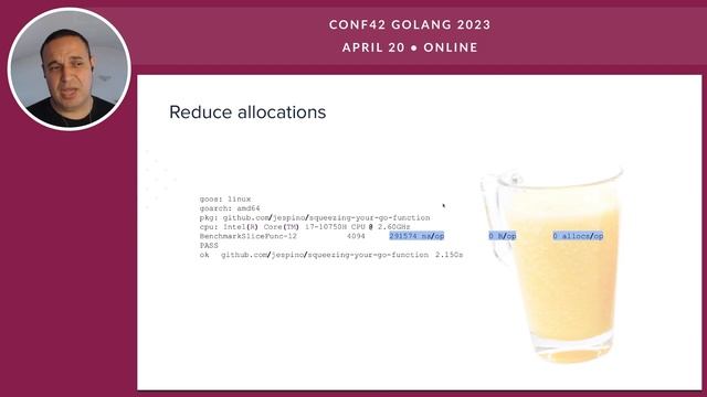 Squeezing a go function | Jesus Espino | Conf42 Golang 2023 смотреть онлайн