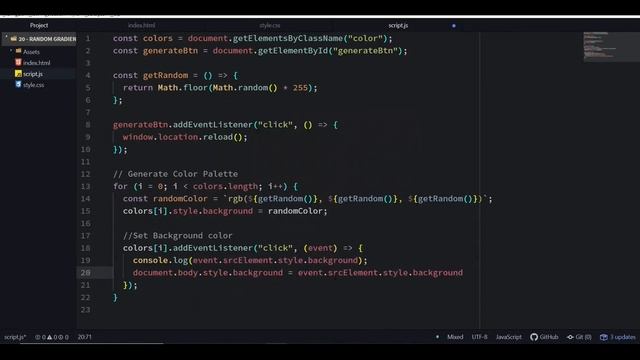 Random Gradient Palette Generator | HTML, CSS & JS | Copy To Clipboard | AB Coder смотреть онлайн