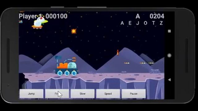 Moon Buggy - Android mini game смотреть онлайн