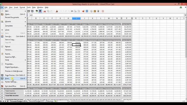 libreoffice calc select sheets to print смотреть онлайн