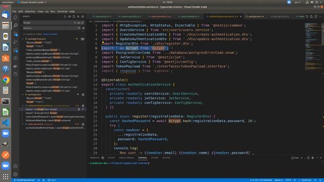 NestJS. JWT. Authentication with Refresh Tokens. Tutorial. Part 1 смотреть онлайн