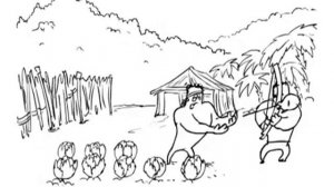 Чёрно белый мультик 10#