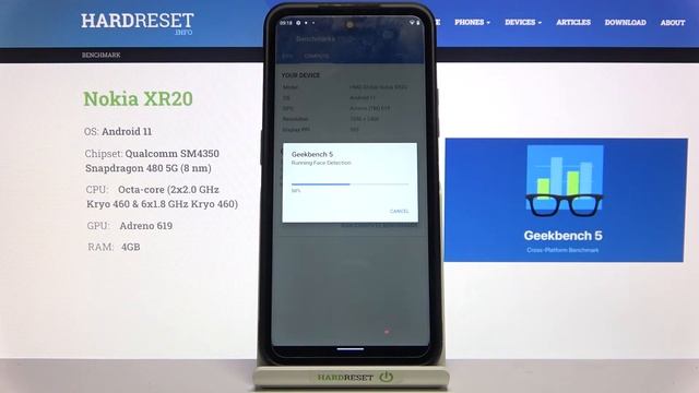 Как протестировать gpu на NOKIA XR 20 с помощью теста geekbench 5 gpu vulkan смотреть онлайн