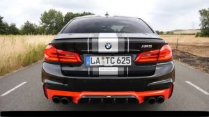 Bmw m5 (f90) на akrapovic выхлопе.