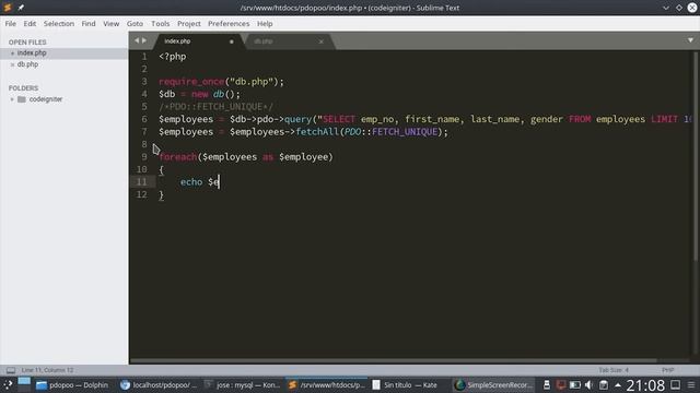 124 - PHP PDO: Indexar por Campo Único [PHP 7 - Español] смотреть онлайн