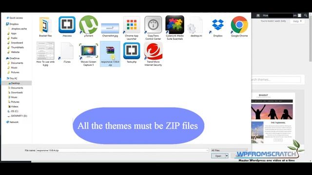 How To Manually Upload and Install a Wordpress Theme смотреть онлайн