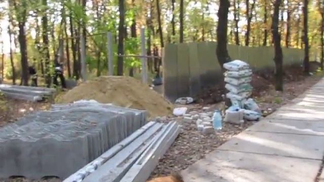 Забор в Пятихатской роще