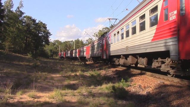 Электропоезд ЭД4М-0171 + приветливая бригада смотреть онлайн