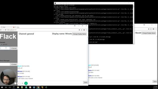 Flask based chat web app смотреть онлайн