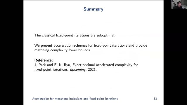 OWOS: Ernest K. Ryu - "Non-Nesterov Acceleration Methods for Minimization and Minimax Optimization" смотреть онлайн