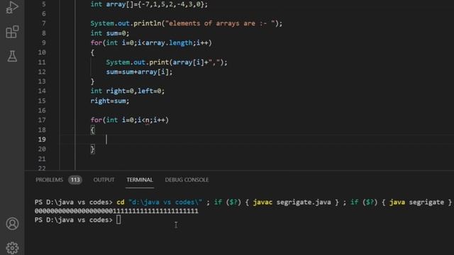 Find Equilibrium Element From Array In Java смотреть онлайн