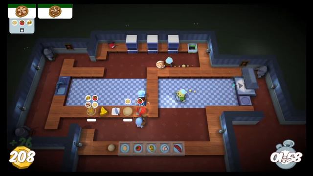 Overcooked: 3 Stars Level 4-1 (4 Players Co-op)