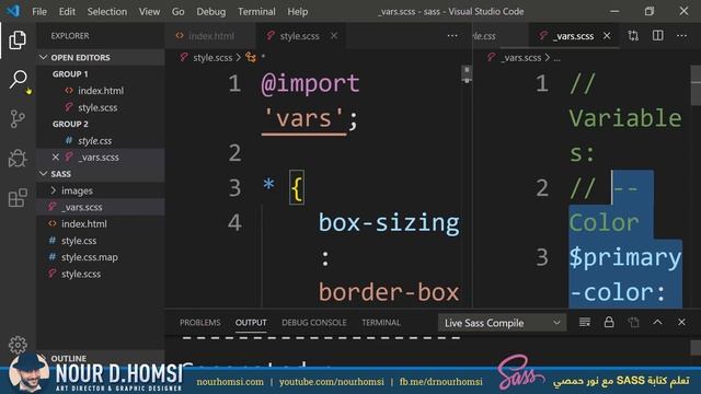 [05] - Learn SASS: Partials and separating files [ARABIC] смотреть онлайн