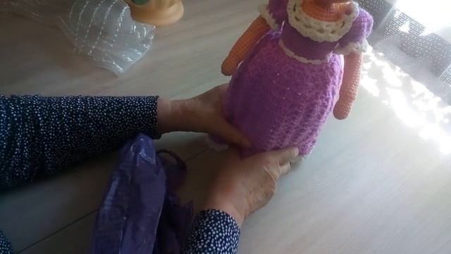 Кукла-пакетница Каролина, обзор//Ваши Оч.Умелые Ручки. смотреть онлайн
