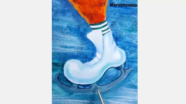 Рисуем_с_krasnovaaa - Как нарисовать красивый конек для фигурного катания смотреть онлайн