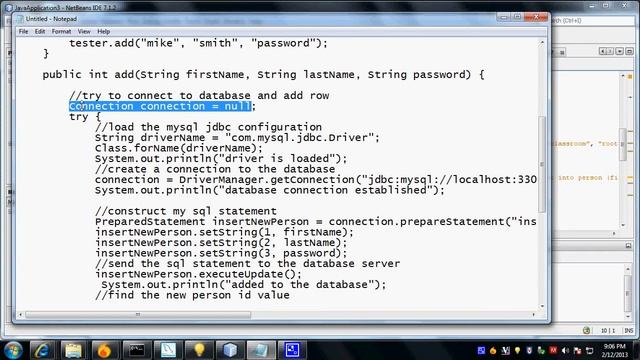 Using Netbeans to add a row to a MySQL database смотреть онлайн