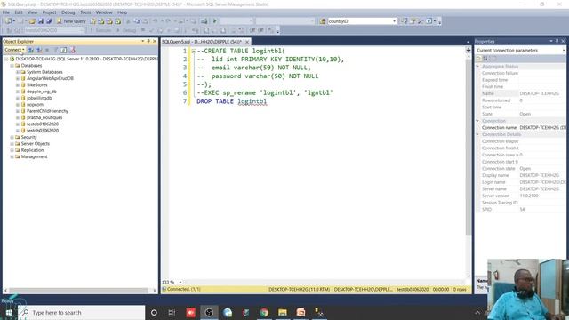 (SQL Database Part 4) How to Work With Data definition using Query with MS SQL Server in Hindi? смотреть онлайн